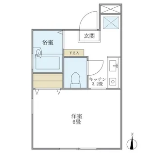 メルベーユ椎山【1階】の間取り