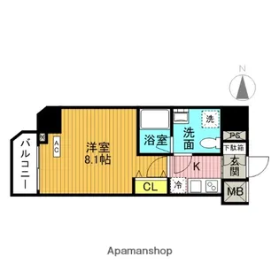 ジェノヴィア東大前グリーンヴェール【2階】の間取り