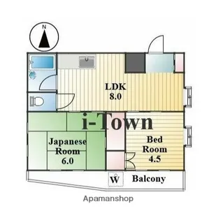 ハイツメルン【4階】の間取り