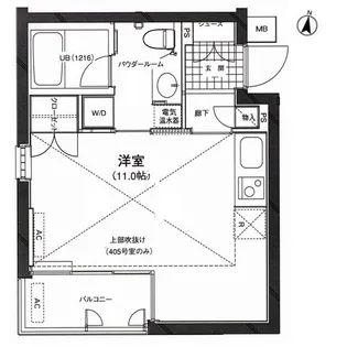 カーサ・デル・ソル小石川【1階】の間取り