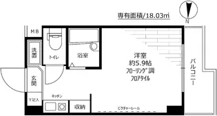 スカイコート文京小石川【5階】の間取り