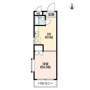 ハイツときわ1【1階】の間取り
