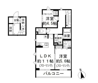 東京都文京区小日向1丁目【マンション】の間取り