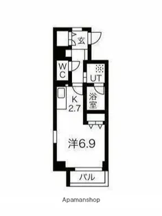グリューネ白山【7階】の間取り