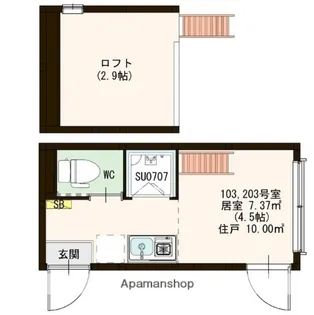 ブリリアント新大塚【2階】の間取り
