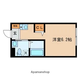 リュクスカーサ板橋本町【3階】の間取り