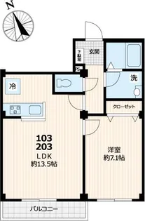 ソラリア 227【203号室号室】の間取り