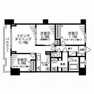 レジディア目白【9階】の間取り