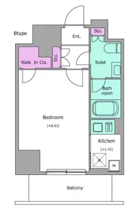 レジディア文京本郷Ⅳ【10階】の間取り