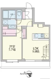 クーカイテラス茗荷谷【4階】の間取り