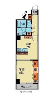 小石川播磨坂ハイツ【1階】の間取り