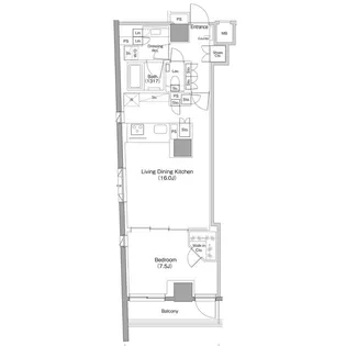 ザ・パークハビオ小石川【5階】の間取り