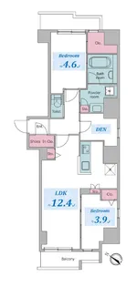 レジディア板橋本町プレイス【6階】の間取り