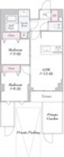 ロイジェント志村坂上【1階】の間取り