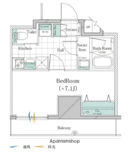 ガリシア大塚SOUTH【4階】の間取り