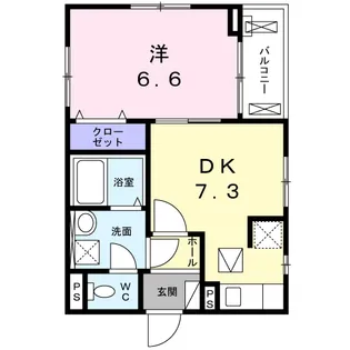 フィオーレ【1階】の間取り