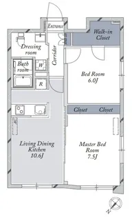 LA DOUCEUR文京大塚WEST【0402号室】の間取り