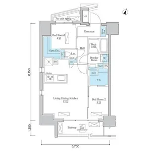 ORSUS板橋本町【8階】の間取り
