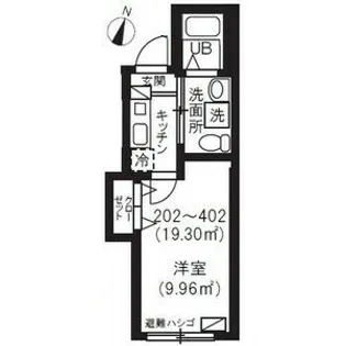 ブランドール坂下三丁目【4階】の間取り