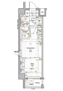 PREMIUM CUBE 池袋本町【3階】の間取り