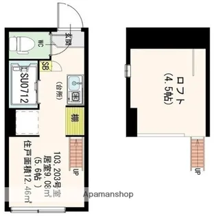 AVAND神楽坂【1階】の間取り