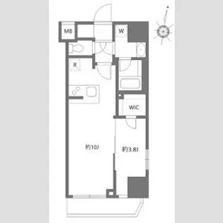 アジールコート板橋本町【8階】の間取り