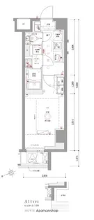 AZEST浮間舟渡Ⅱ【2階】の間取り