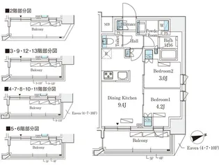 リビオメゾン御茶ノ水EAST【11階】の間取り