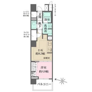 ザ・パークハウス文京白山【3階】の間取り
