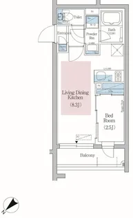 アーバネックス文京小石川【3階】の間取り