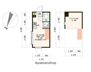 ハーモニーテラス大山Ⅱ【1階】の間取り