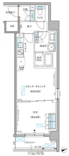 パークアクシス文京本郷【2階】の間取り