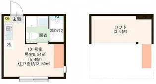 東京都板橋区大和町【アパート】の間取り