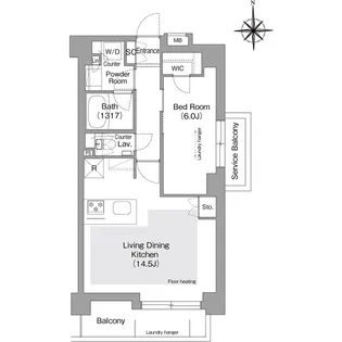 コンフォリア・リヴ文京護国寺【3階】の間取り