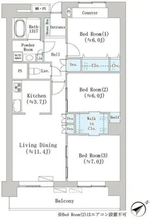 ナナアーク千石【8階】の間取り