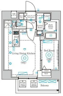 MIND SHIMURASAKAUE【3階】の間取り