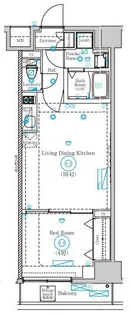 MIND SHIMURASAKAUE【2階】の間取り