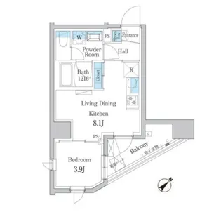 デュオフラッツ板橋大山【14階】の間取り