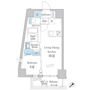 デュオフラッツ板橋大山【2階】の間取り