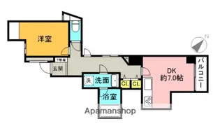 パレドールシュロス千駄木【4階】の間取り