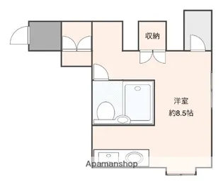 第2ビラ京松丸ビル【3階】の間取り