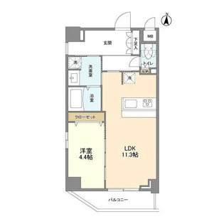 ルネサンスコート文京白山【7階】の間取り