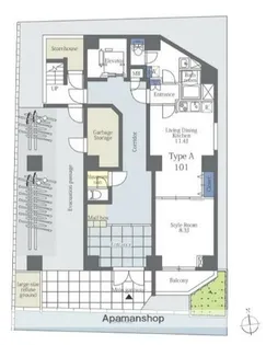 リリーフォート板橋大山【1階】の間取り