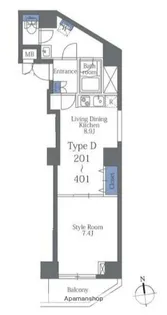 リリーフォート板橋大山【2階】の間取り
