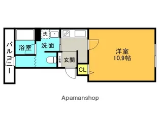 エレガンス十条【3階】の間取り