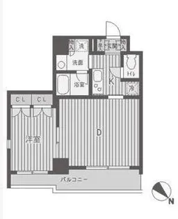 パークフラッツ渋谷代官山【4階】の間取り