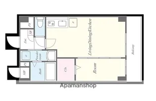 東京都渋谷区富ヶ谷2丁目【マンション】の間取り