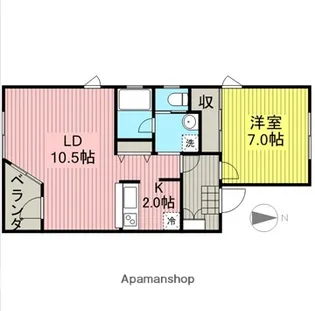 セレス代沢【1階】の間取り
