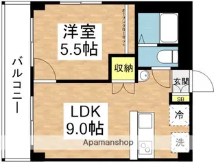 深沢コーポ【4階】の間取り