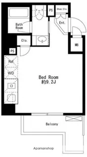 駒場パークサイドヒルズ【3階】の間取り